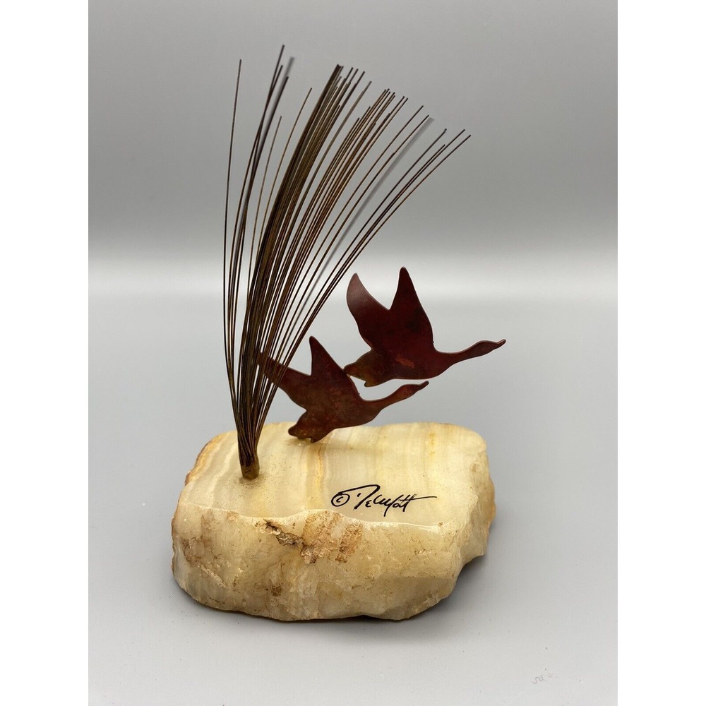 Vintage Don DeMott Flying Ducks Rock And Metal
